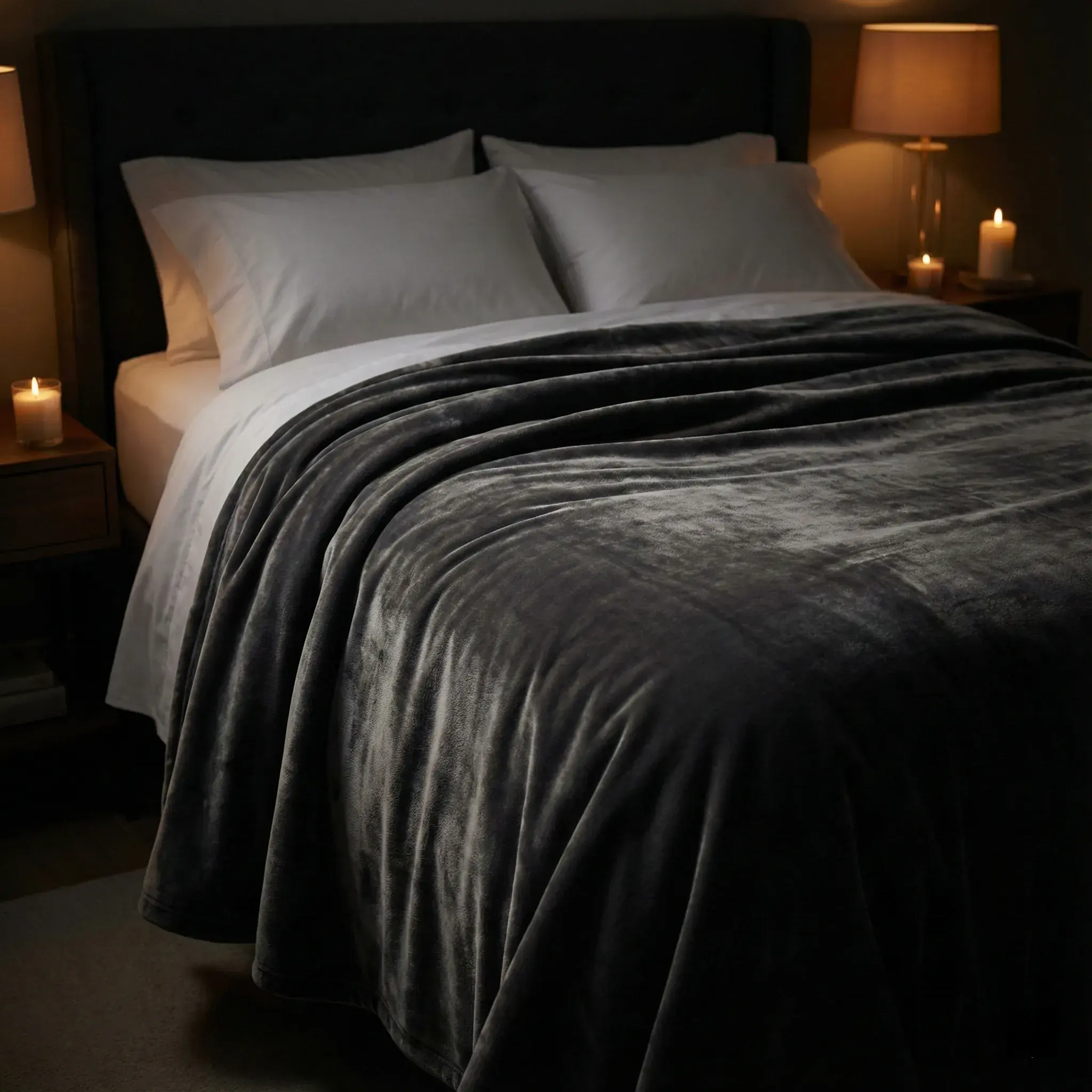 Sanctuary Throw spread across a bed